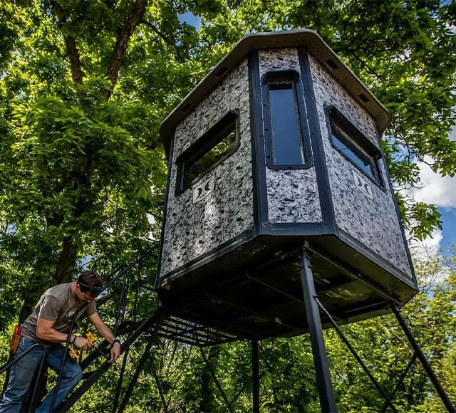 Hunting guide leading clients through the backcountry