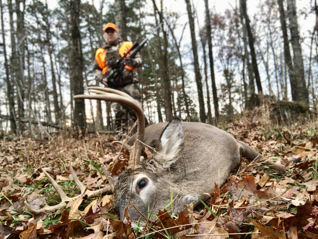 Dead Buck Shot from Hawk Tree Stand